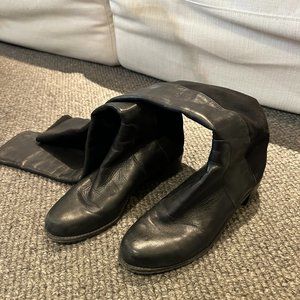Stuart Weitzman 5050 Over-The-Knee Boots Black Women's Size 9